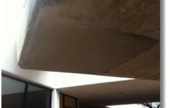 Concrete Patched With Overhead Repair Material